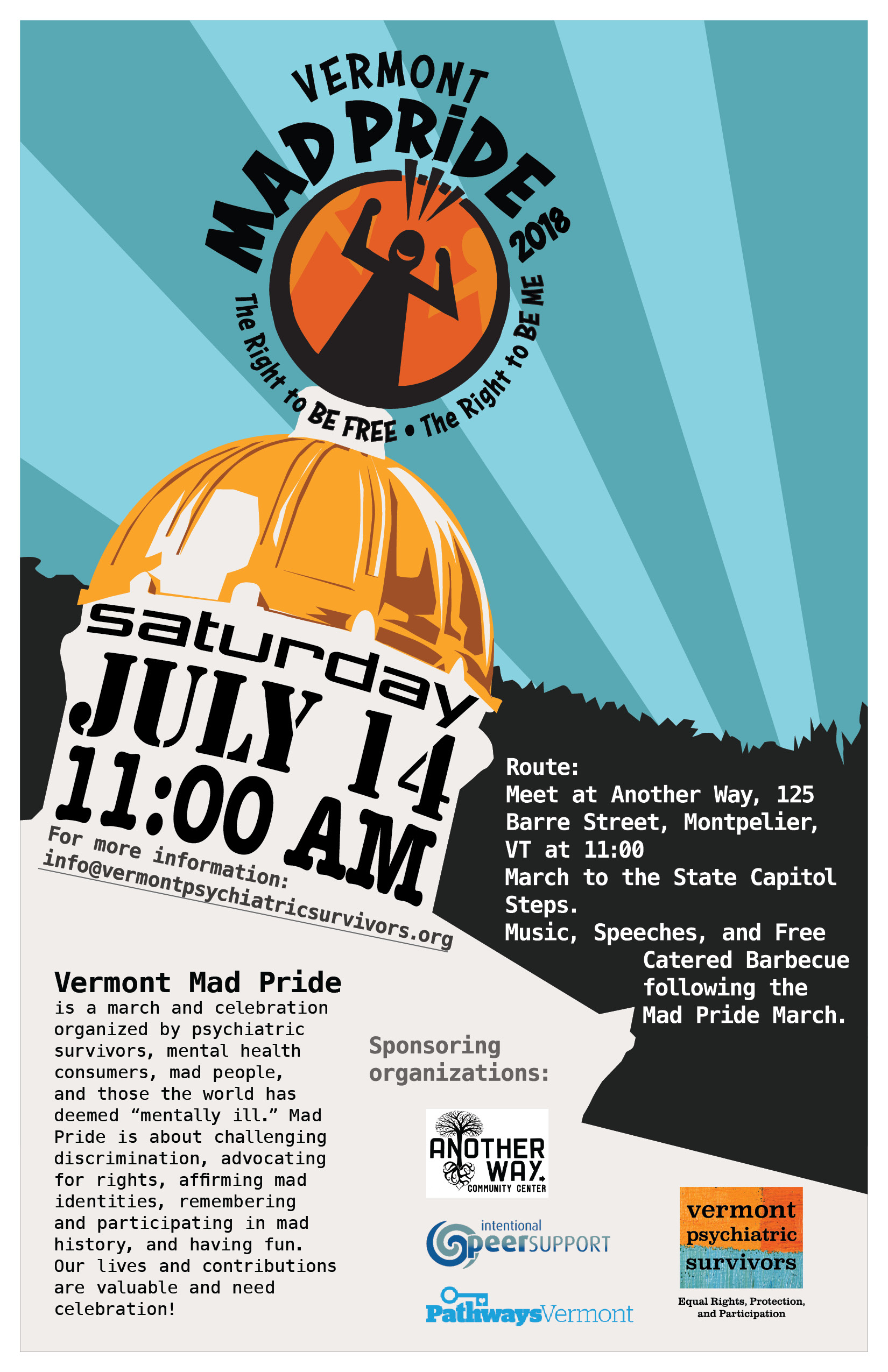 2018 Vermont Pride Poster